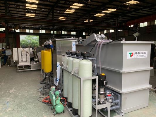 DAF Dissolved Air Flotation for Recycling Water and Waste Water Treatment 12000 kg Weight