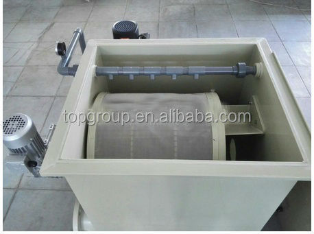 PP PVC Material Recirculating Aquaculture Drum Filter for Indoor Koi Pond Ras System